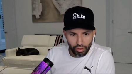 Sergio Agüero; tornado en Miami. Foto: captura de video.