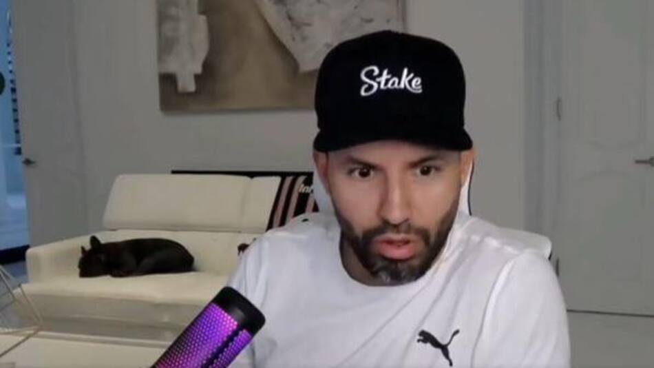 Sergio Agüero; tornado en Miami. Foto: captura de video.