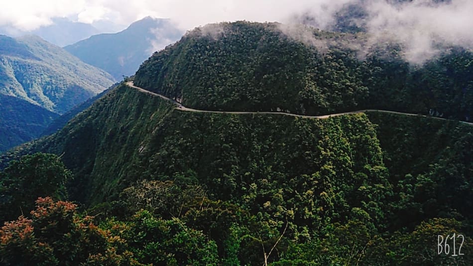 El Camino de los Yungas, más conocido como La Ruta de la Muerte. Foto: Wikipedia.