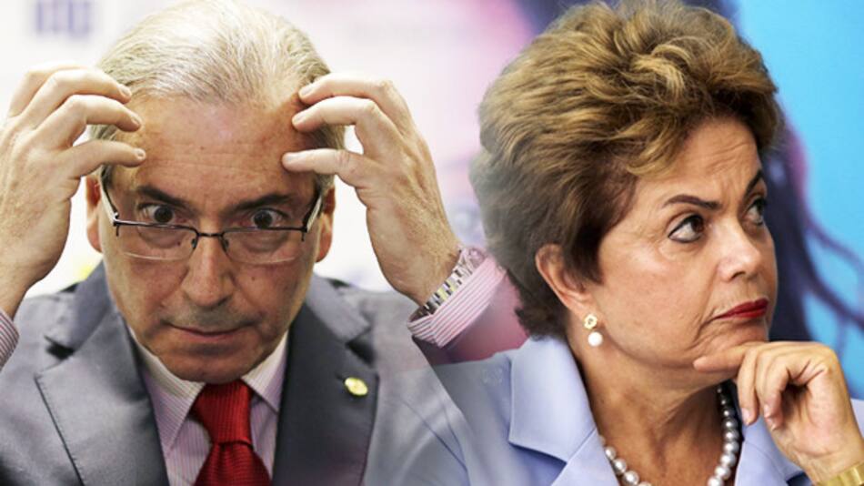 Eduardo Cunha y Dilma Rousseff (Reuters)