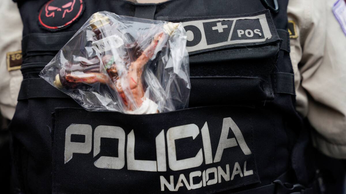 Policía ecuatoriana en Semana Santa. Foto: Reuters.