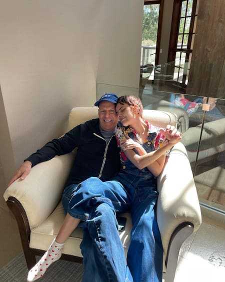 Bruce y Tallulah Willis. Foto: Instagram.
