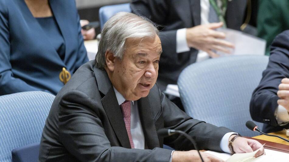 António Guterres, secretario general de la ONU. Foto: EFE.