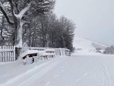 Nevadas en el Cerro Bayo de Villa La Angostura