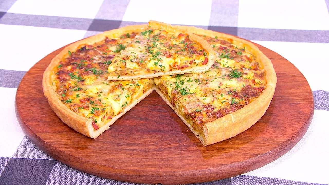 Tarta de cebolla caramelizada. Foto: YouTube