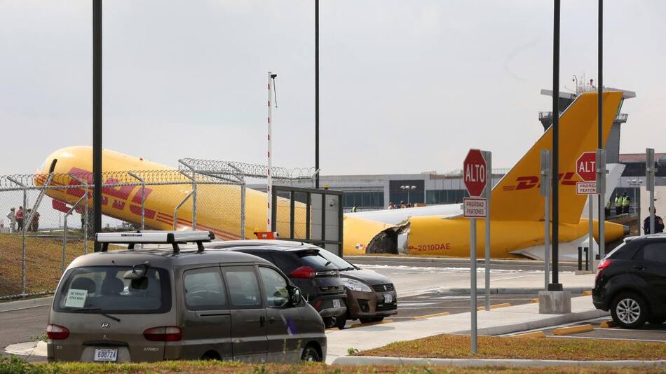 Accidente de un avión de carga en Costa Rica, REUTERS