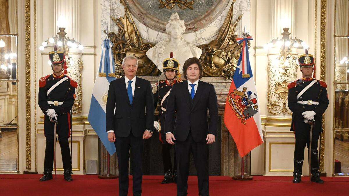 El presidente Javier Milei recibió a su par chileno José Antonio Kast