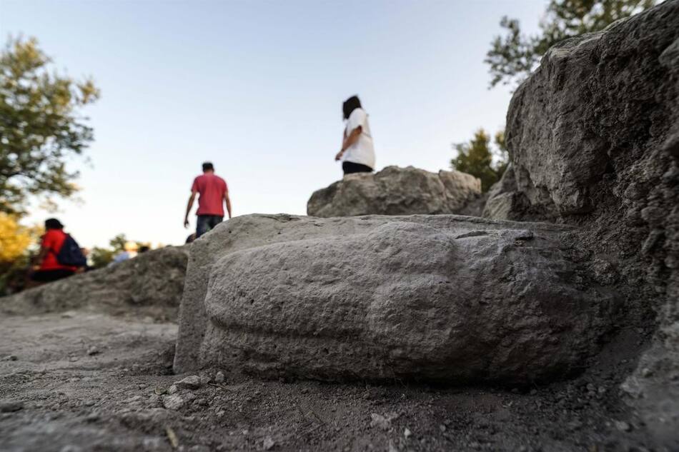 Hallazgo arqueológico de la época del Imperio romano. Foto: EFE.