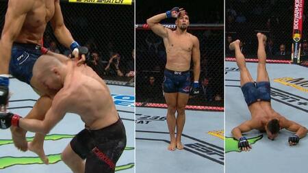 UFC - Pelea, celebración y lesión