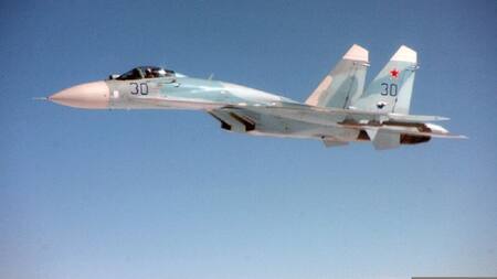 Avión de combate ruso SU-27. Foto: Wikipedia.