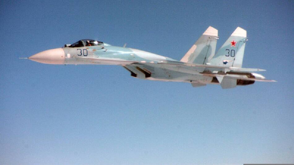 Avión de combate ruso SU-27. Foto: Wikipedia.