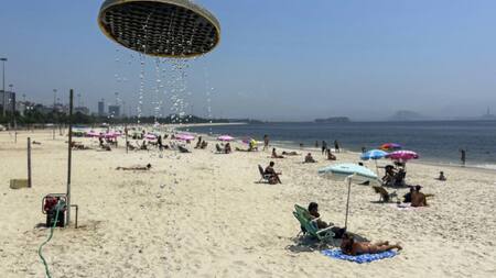 Ola de calor en Brasil. Foto: EFE.