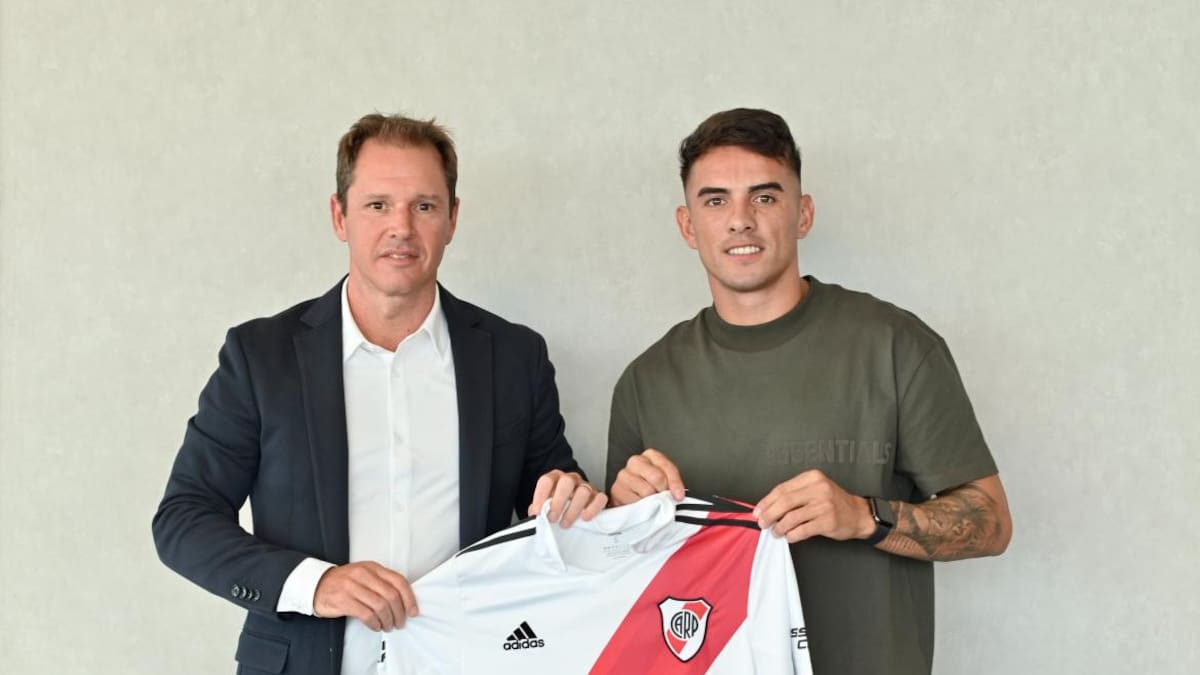 Enzo Díaz; River Plate. Foto: Twitter @RiverPlate.