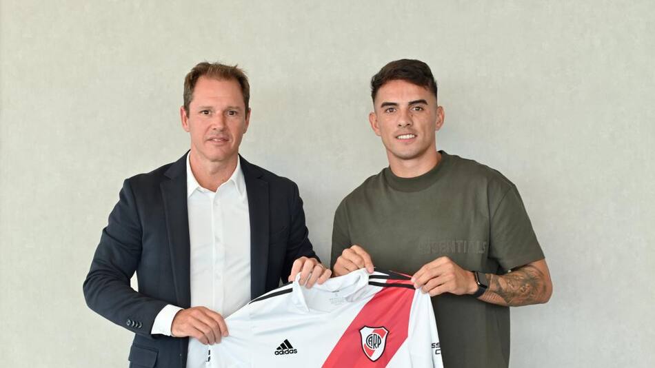Enzo Díaz; River Plate. Foto: Twitter @RiverPlate.