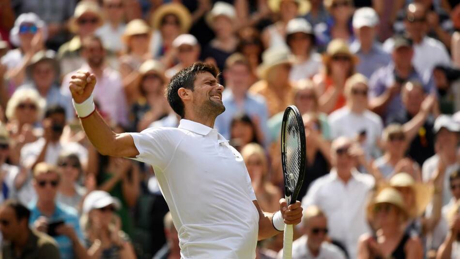 Novak Djokovic en Wimbledon (Reuters)