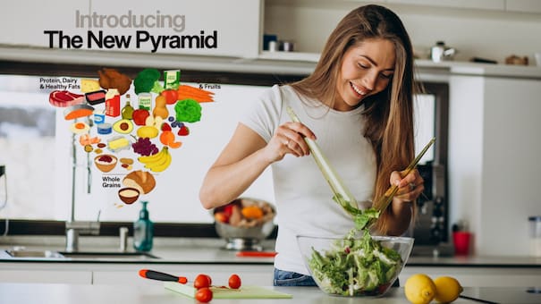 Nueva pirámide nutricional en Estados Unidos: en qué se diferencia de la versión tradicional y para qué sirve