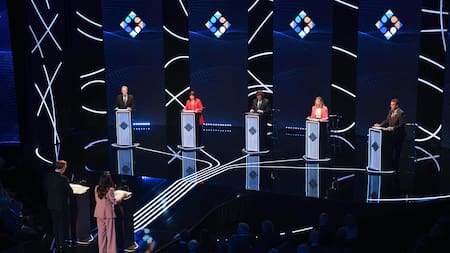 Segundo debate presidencial 2023. Foto: NA.