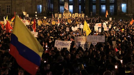 Colombia, marchas. Foto: Reuters