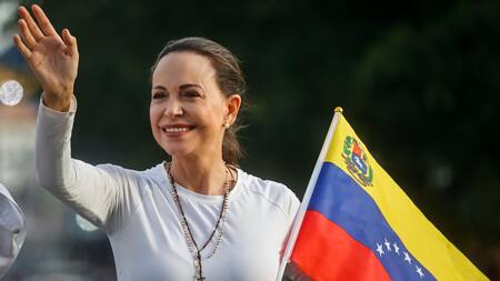María Corina Machado, líder opositora antichavista. Foto: EFE.