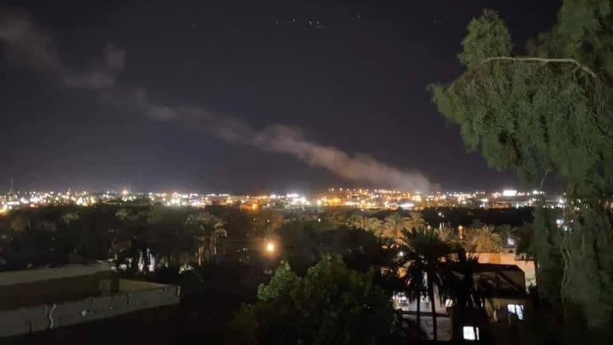 Ataque a la base aérea de Ain al Asad. Foto: X @yatircohen.
