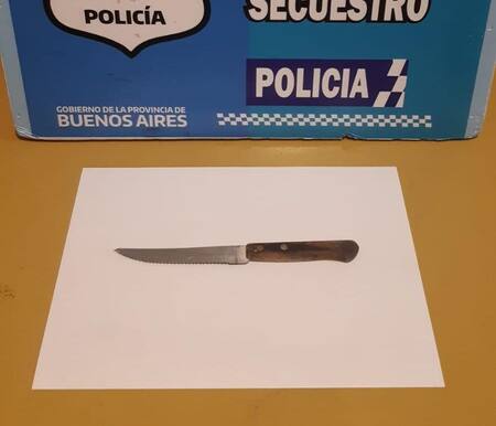Arma blanca con la que padre de adolescente hirió al tatuador