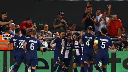 Festejo del PSG, Lionel Messi, NA