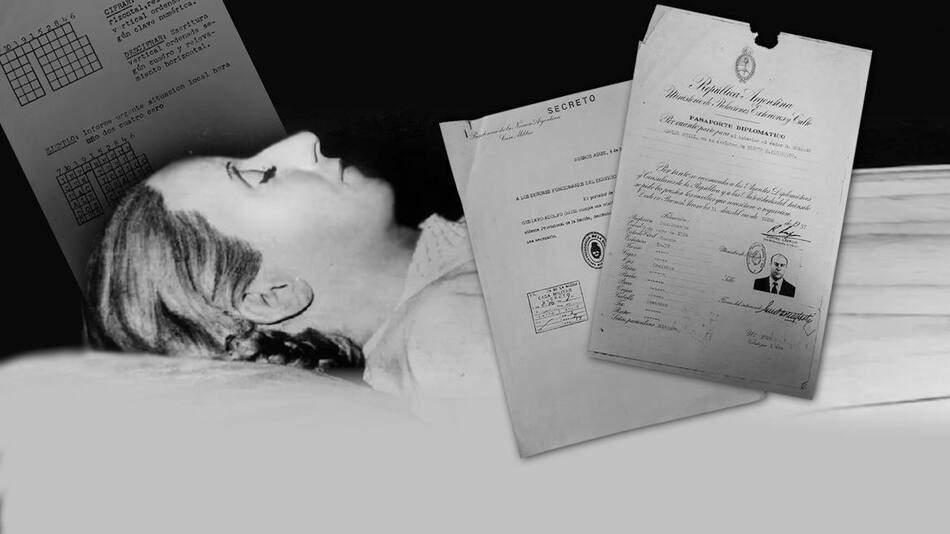 Viaje de Gustavo Adolfo Ortiz a Milán, cuerpo de Evita