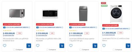 Ofertas con descuentos en Carrefour. Foto: captura de pantalla.