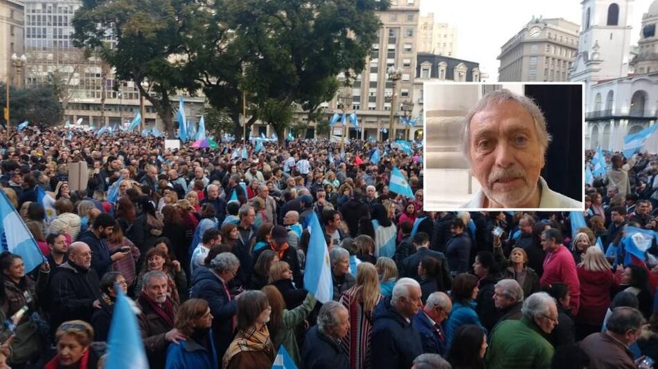 #24A, marcha afavor del Gobierno, Luis Brandoni