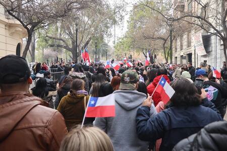 Acto de Marco Enríquez-Ominami en Chile