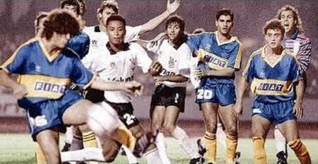 Boca Juniors vs Corinthians; Copa Libertadores 1991. Foto: Archivo.