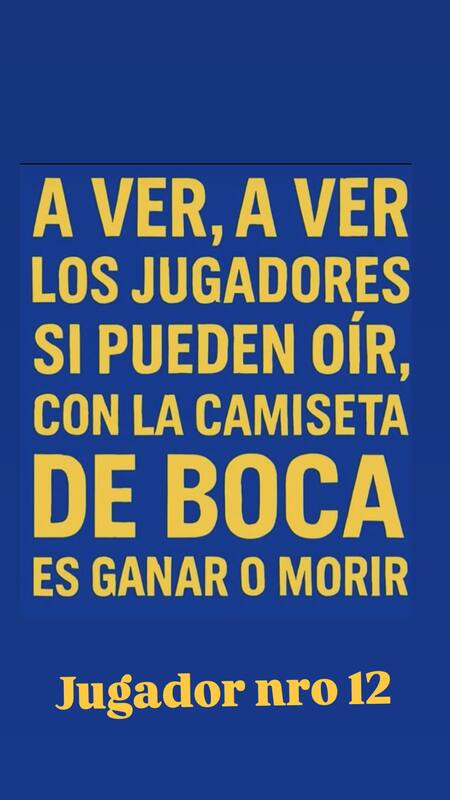 El mensaje de La 12 contra los jugadores de Boca.
