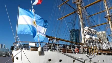 Fragata Libertad. Foto: NA.