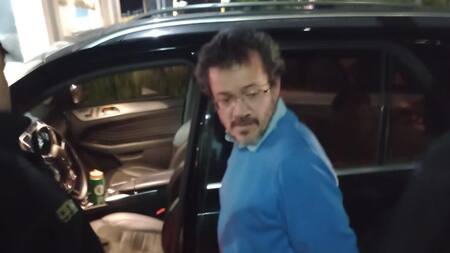 Detención de Martín del Río, hijo del matrimonio asesinado en Vicente López. Foto: Twitter Ignacio González Pietro