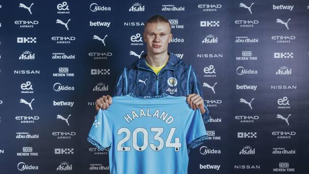 Erling Haaland, histórico: renovó contrato en el Manchester City hasta el 2034 por una cifra millonaria