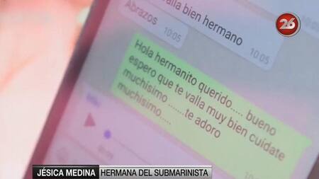 Hermana de tripulante de ARA San Juan - Helicoptero inglés (Canal 26)