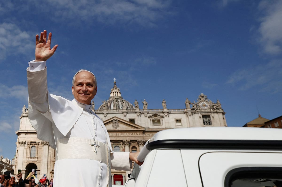 Entronización del Papa León XIV. Foto: Reuters/Yara Nardi.
