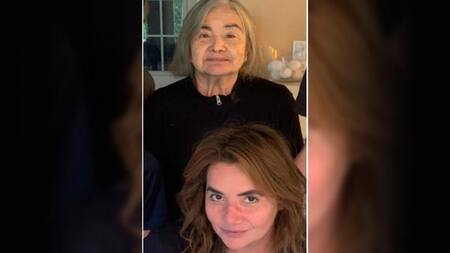 Nancy Pasos y su madre