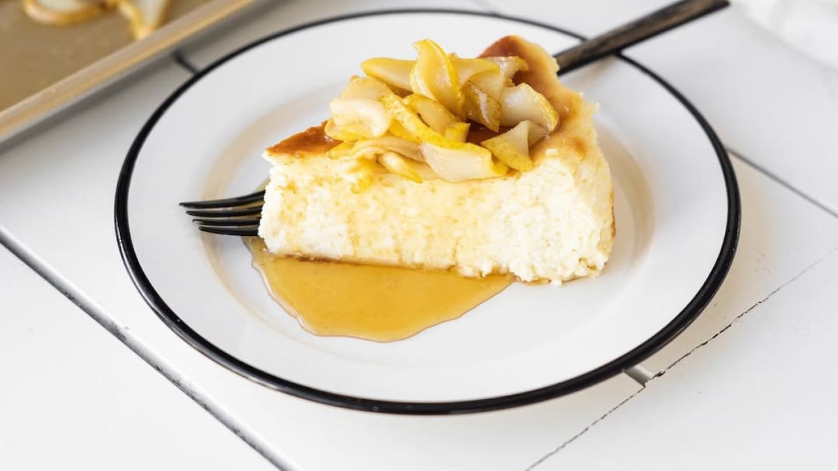 Receta de torta vasca. Foto Instagram @inutilisimas