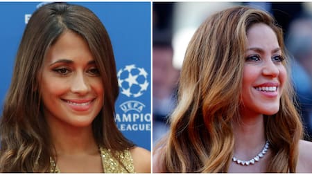 Anto Roccuzzo y Shakira. Fotos: NA.