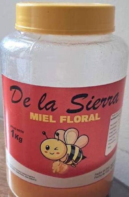 Miel floral, marca "De la Sierra". Foto: ANMAT.
