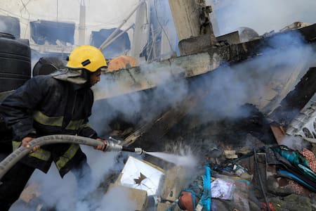 Gaza tras los bombardeos. Foto: Reuters.