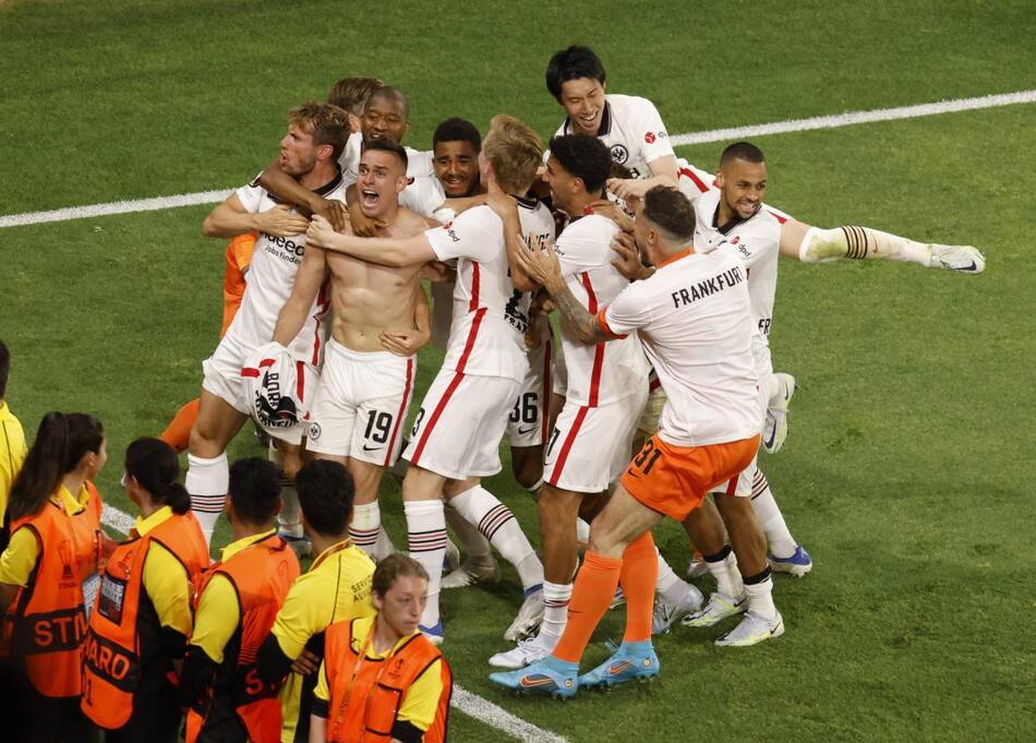 Frankfurt vs Rangers, final de Europa League. Foto: Reuters.