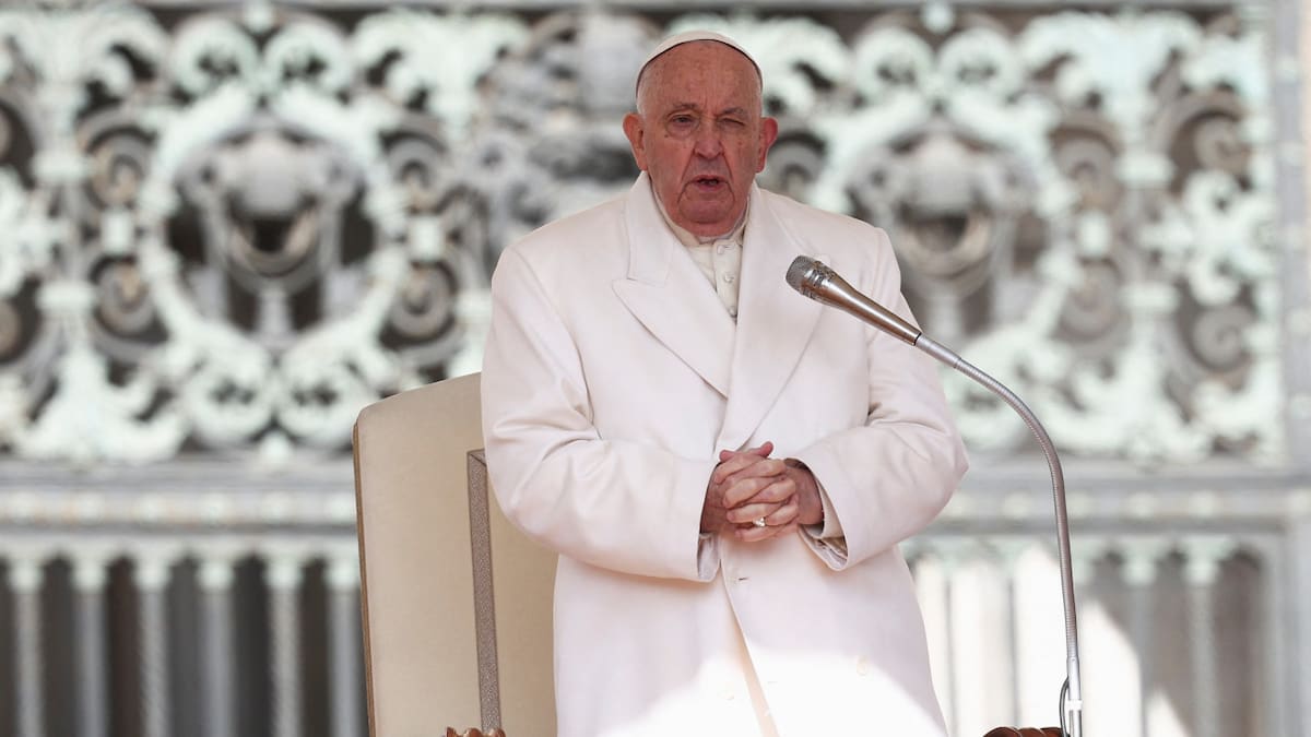 El papa Francisco pidió para que Palestina e Israel "sean dos estados libres con buenas relaciones"
