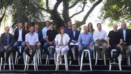 Los líderes integrantes de Juntos por el Cambio. Foto: NA.
