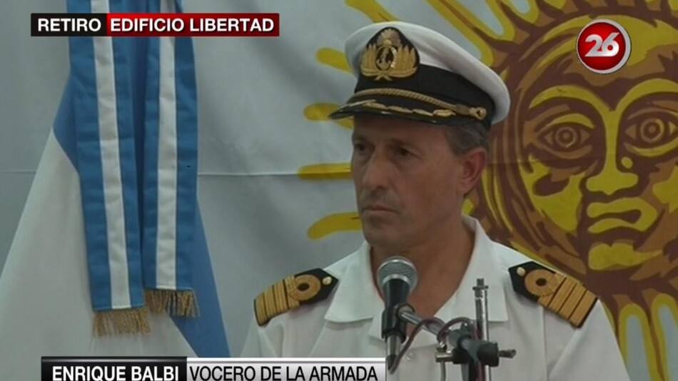 Enrique Balbi - Nuevo parte de la Armada por Submarino ARA San Juan