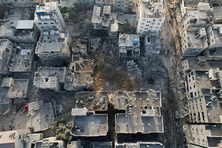 Los daños en Gaza tras los ataques israelíes. Foto: Reuters.
