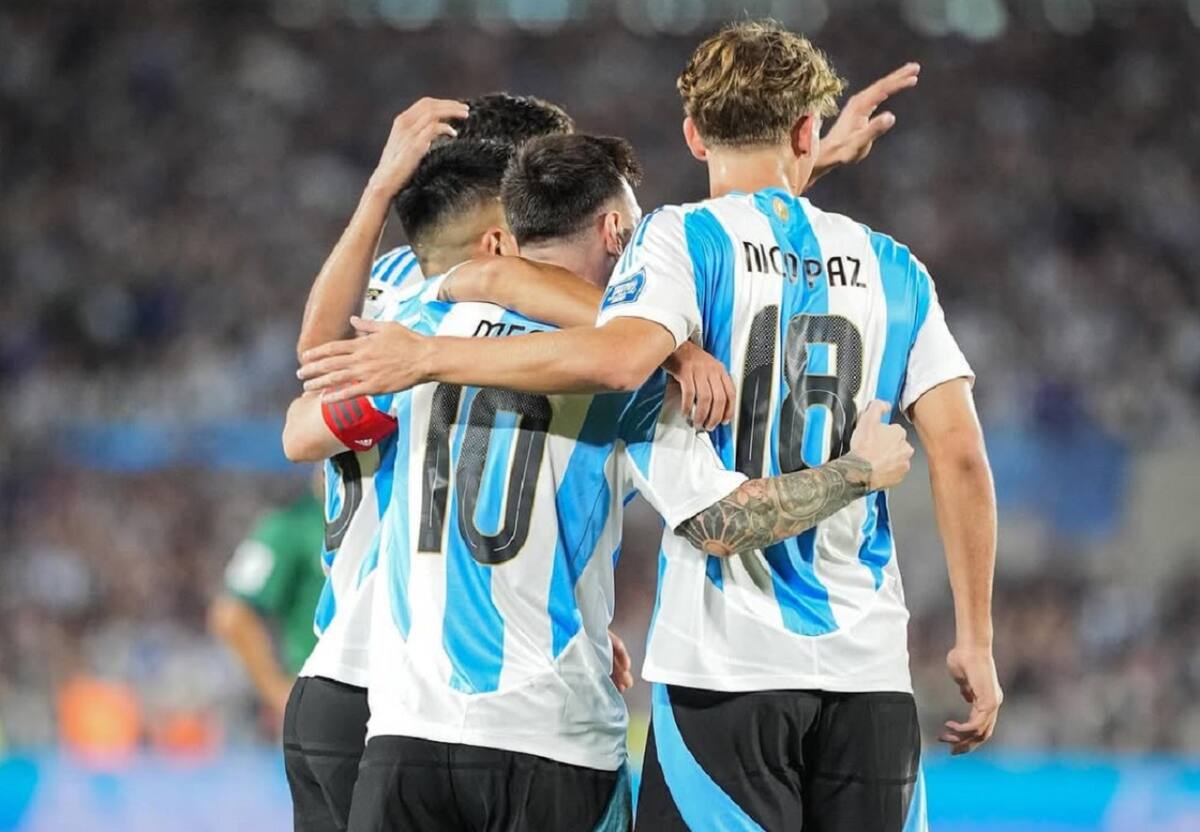 Nico Paz en la Selección Argentina. Foto: Instagram @nicopaz1o