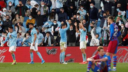 El Celta de Coudet le dio otro golpe a Barcelona: le empató tras ir 3 a 0 abajo