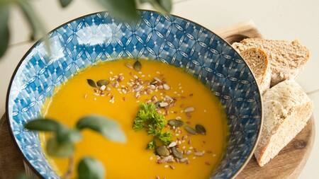 Sopa de calabaza. Foto: Unsplash.